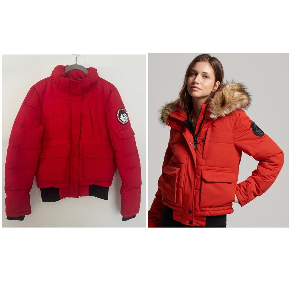 Superdry Everest Bomber in Red